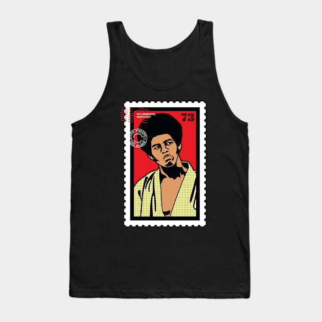 Jim Kelly Hero Stamp Tank Top by BlackActionTeesOnDemand